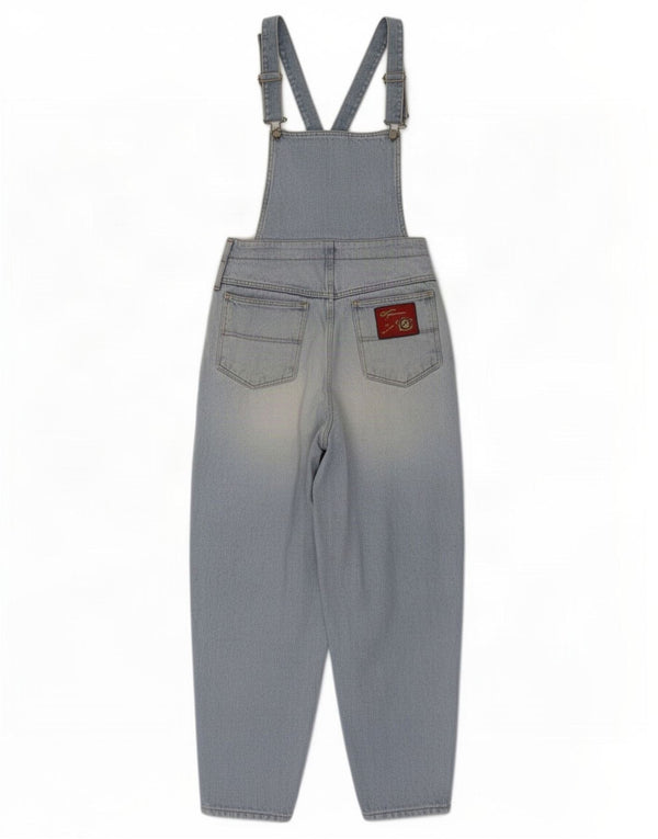 Vintage mujeres Dungarees pantalones vaqueros sueltos grandes W32 L30 algodón azul
