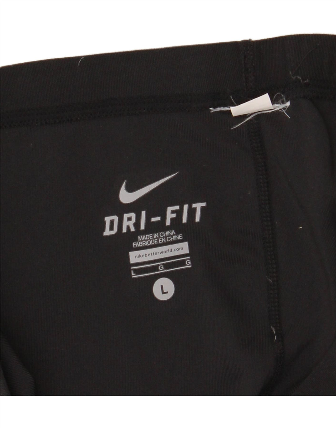 NIKE Womens Dri Fit Leggings UK 14 Large  Black