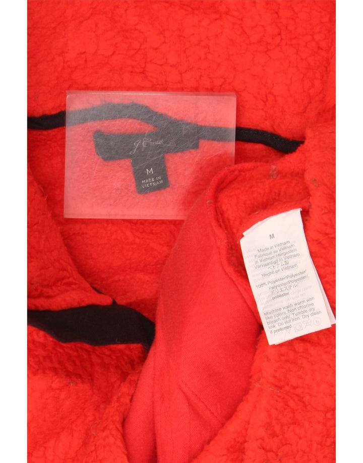J. CREW Jersey polar con cremallera y cuello para mujer UK 40 Poliéster naranja medio