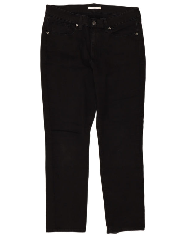 Levi's Vaqueros Rectos Clásicos Mujer W32 L30 Algodón Negro