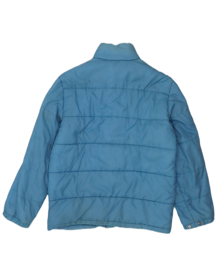 Vintage hombres chaqueta acolchada Reino Unido 40 azul grande