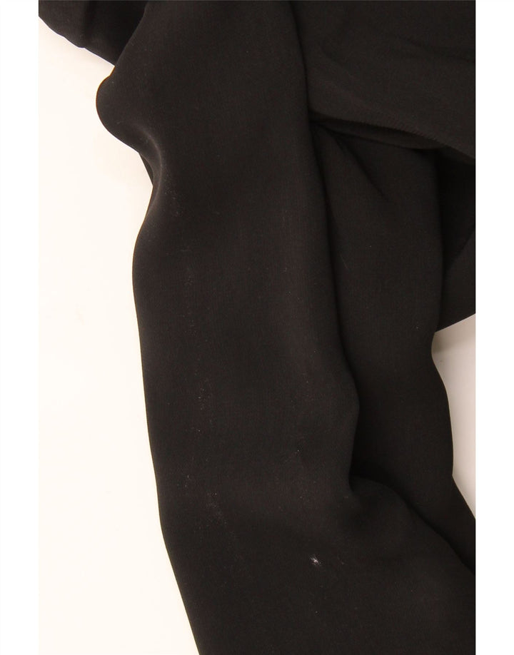 Zara Mujer Chaqueta Americana Abierta UK 40 XL Negro