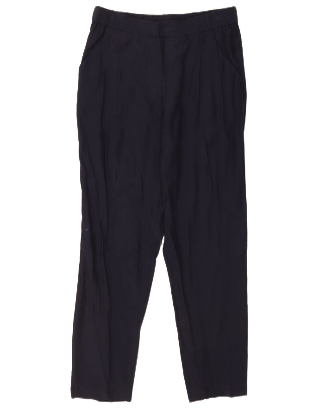 Massimo Dutti Pantalón Chino Recto Mujer EU 40 Medium W30 L29 Azul Marino