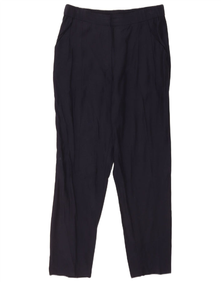 Massimo Dutti Pantalón Chino Recto Mujer EU 40 Medium W30 L29 Azul Marino