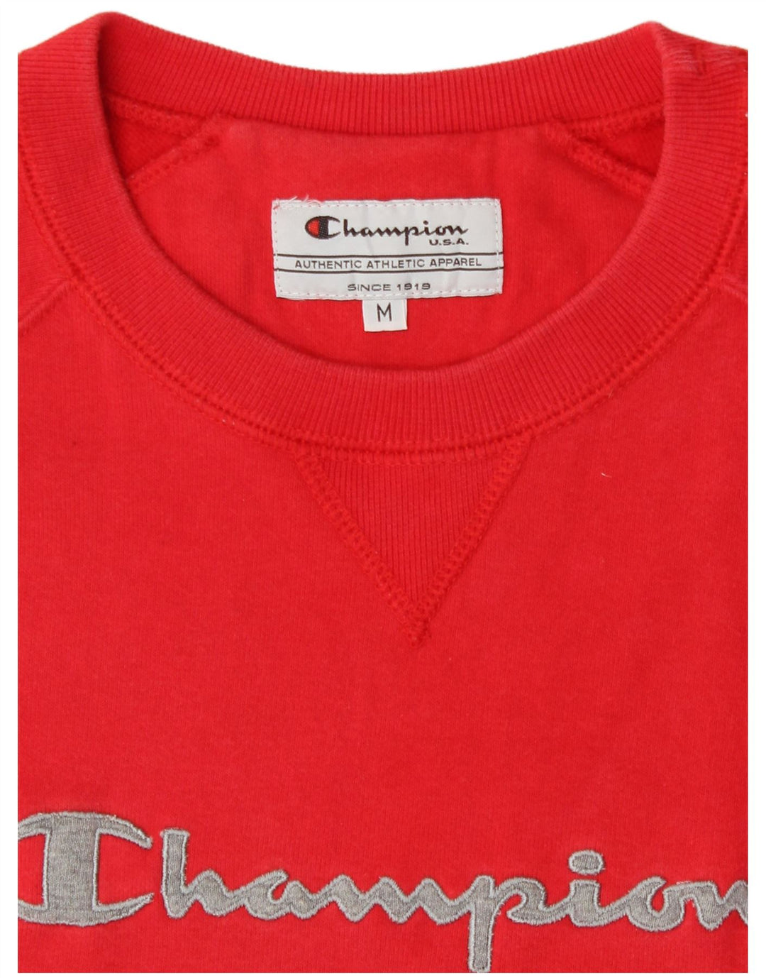 Champion Sudadera Gráfica para Mujer Jumper UK 14 Mediano Rojo Algodón