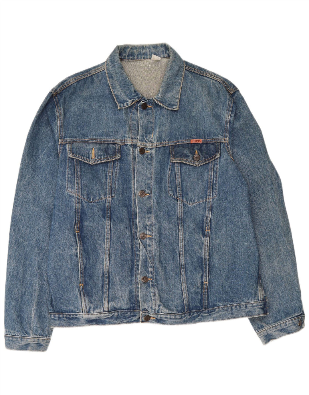 Chaqueta vaquera para hombre Ritt UK 40 Algodón azul grande