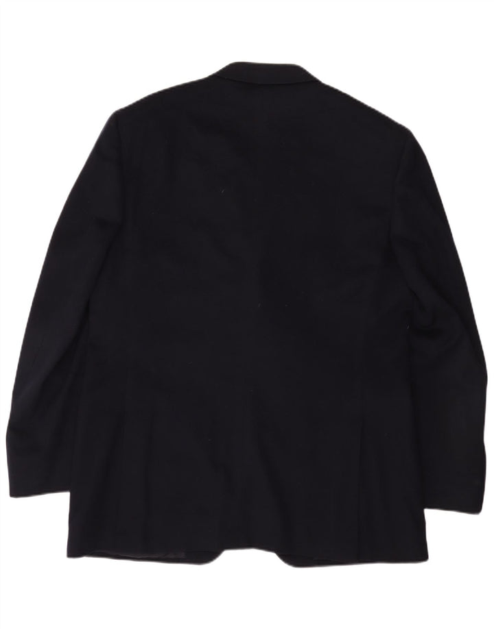 Canali Chaqueta tipo blazer de 3 botones para hombre IT 52 XL Lana azul marino