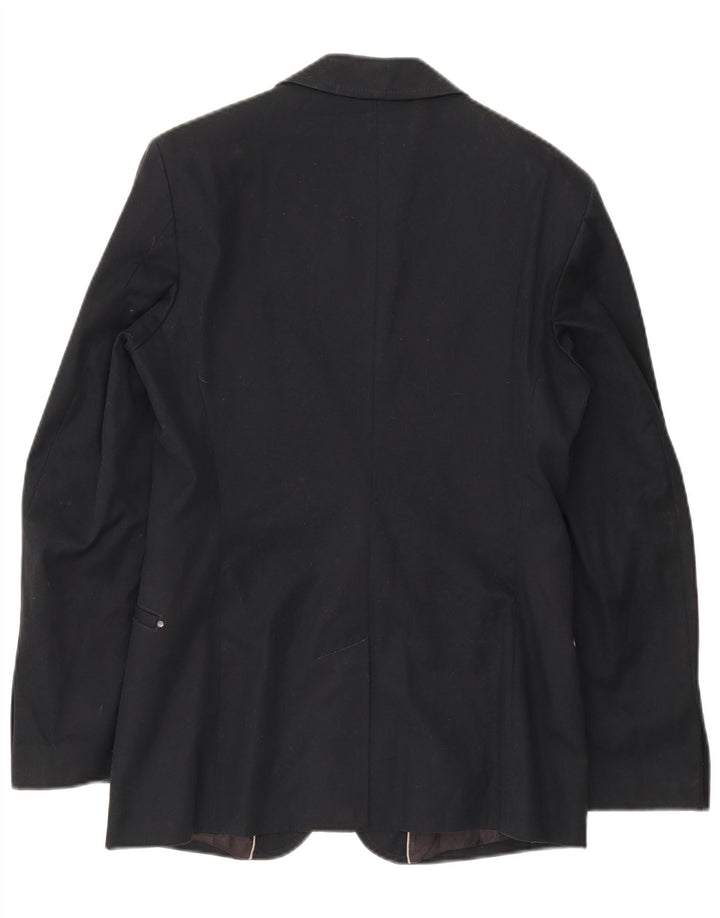 Zara Chaqueta Blazer De 2 Botones Para Hombre IT 48 Algodón Azul Marino Medio
