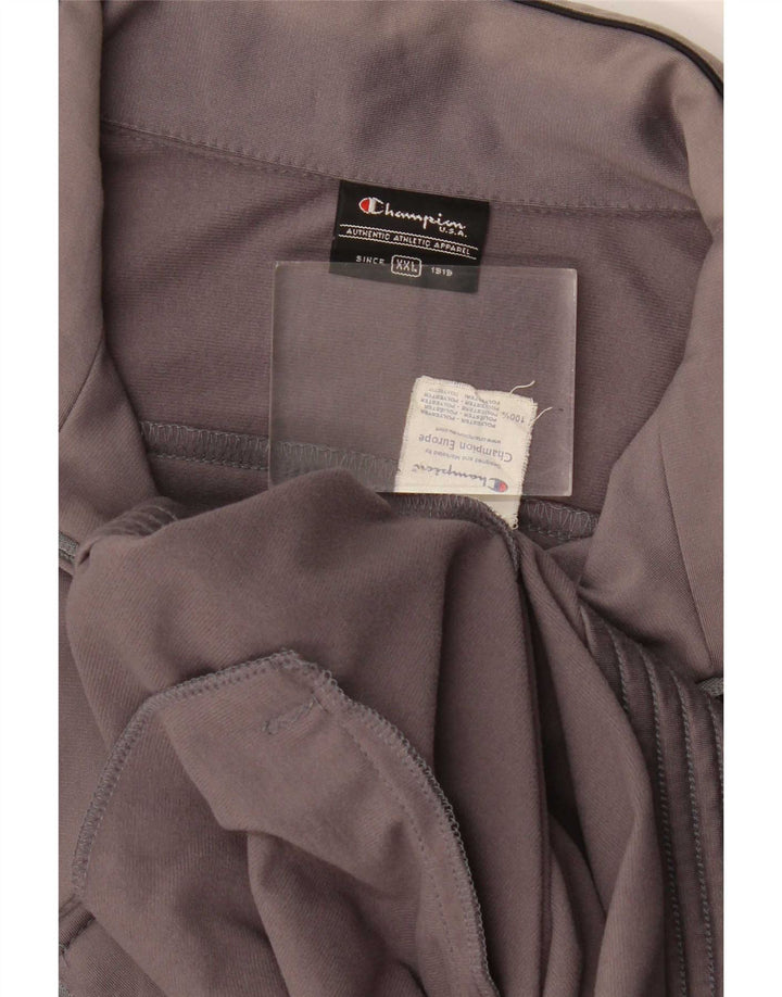 Champion Chaqueta de chándal para hombre 2XL Poliéster gris