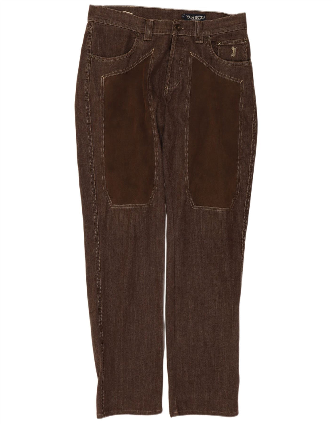 Jeckerson Jeans Regulares Para Hombre W30 L32 Algodón Marrón