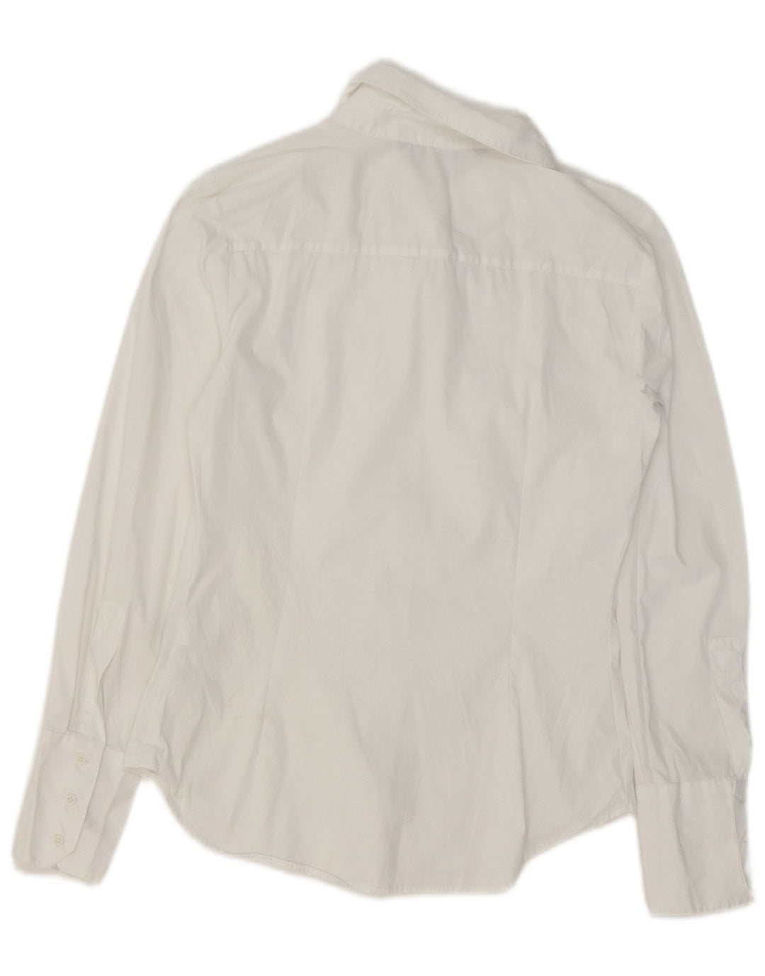 ZARA Camisa Formal Mujer UK 10 Small Algodón Blanco