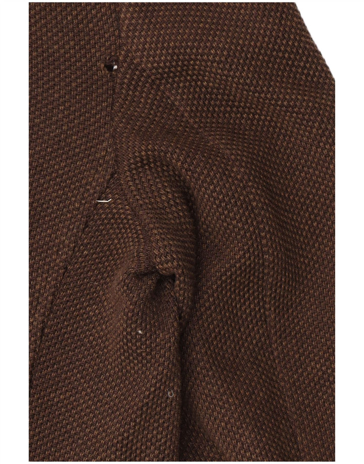 Massimo Dutti Chaqueta Blazer de 2 Botones para Hombre UK 42 XL Algodón Marrón