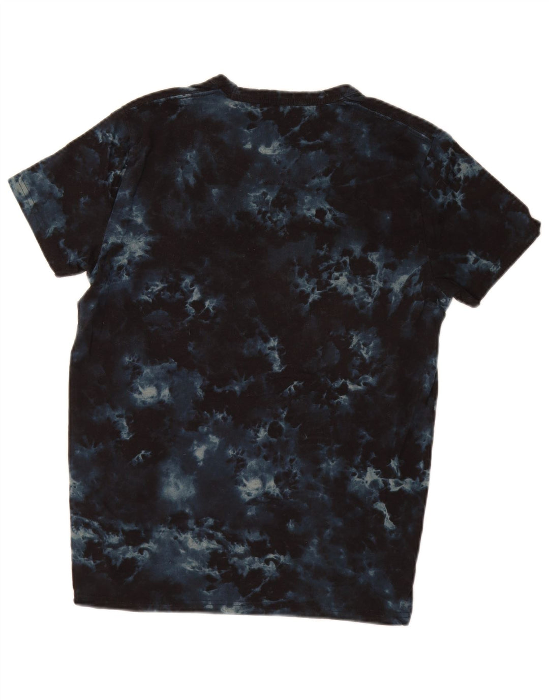 HOLLISTER Camiseta gráfica para hombre Top pequeño de algodón teñido anudado en azul marino