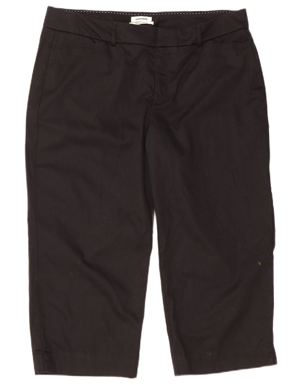 DOCKERS Pantalones capri con curvas de talle medio para mujer US 16 2XL W36 L21 Negro