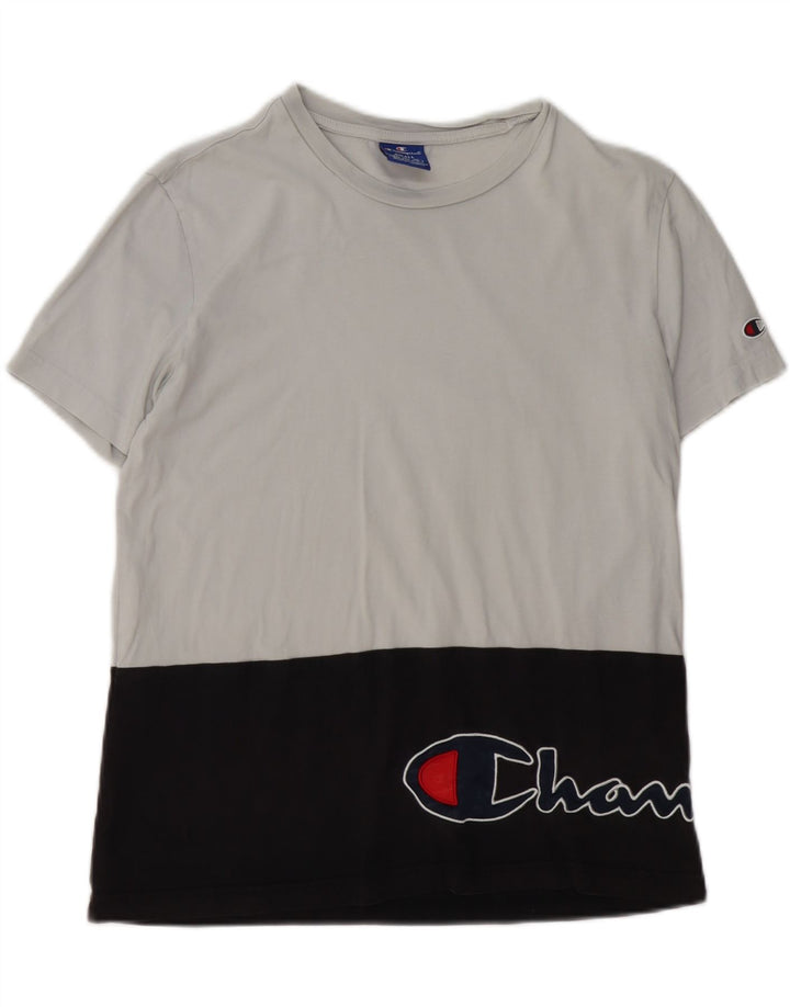 CHAMPION Camiseta gráfica para hombre Top Small Black Colorblock