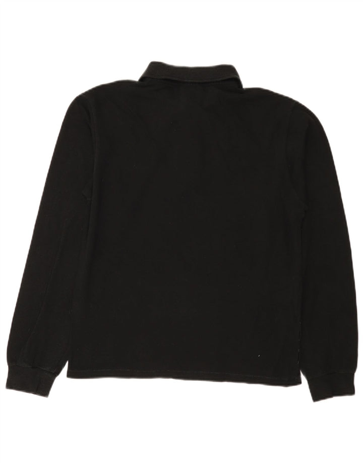 Lacoste Polo de manga larga para hombre talla 3 pequeño negro