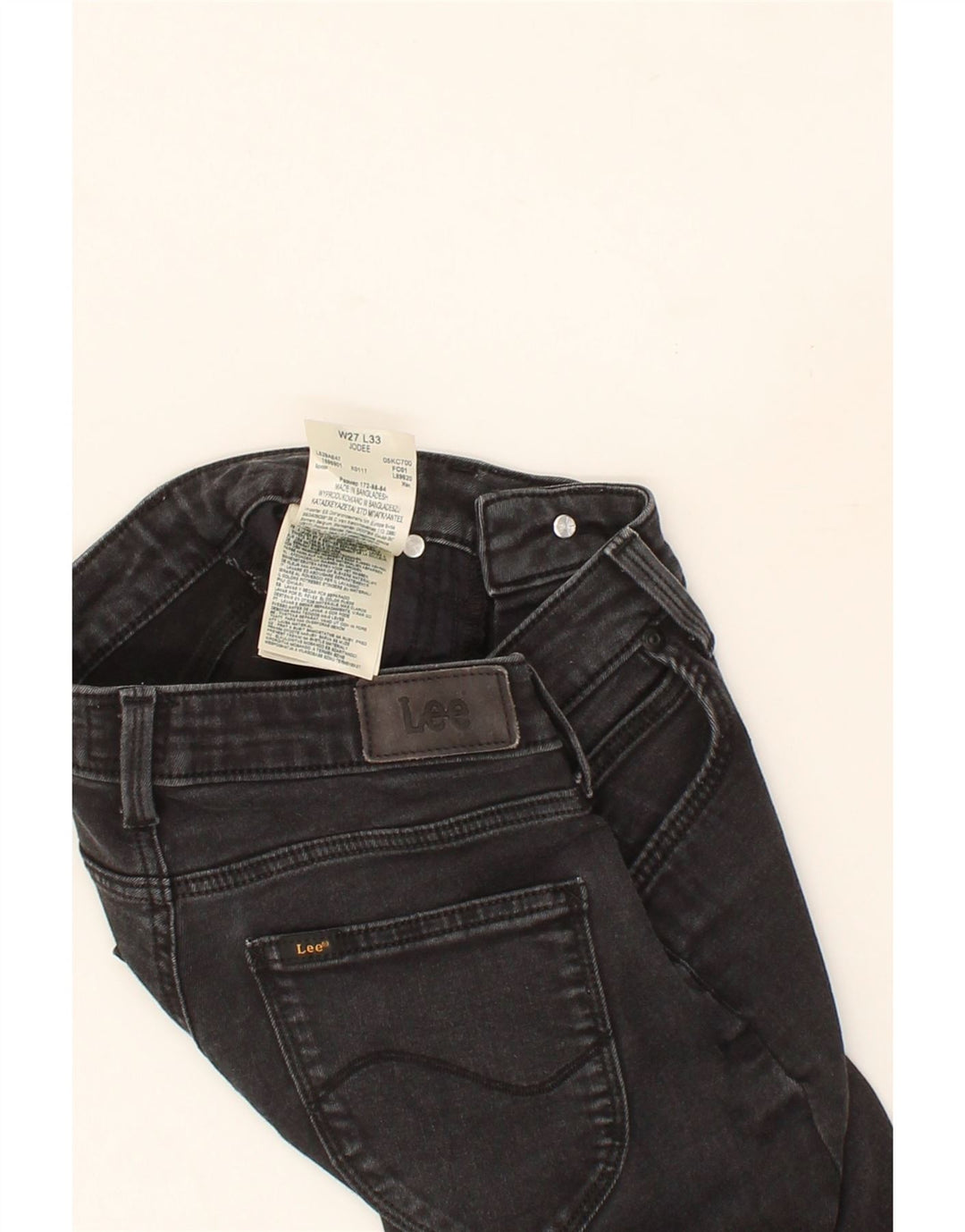 LEE Womens Jodee Skinny Jeans W27 L33 Black Cotton Vintage Lee and Second-Hand Lee from Messina Hembry 