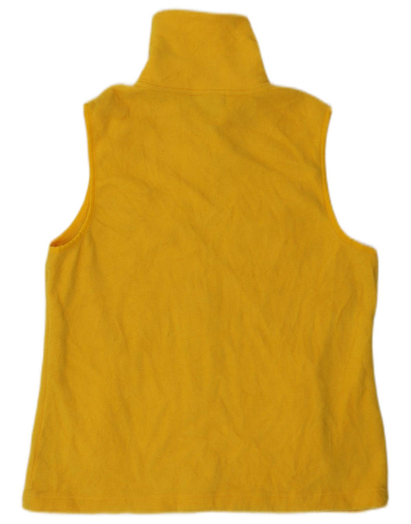 Chaps Chaleco polar para mujer UK 16 Grande Poliéster amarillo
