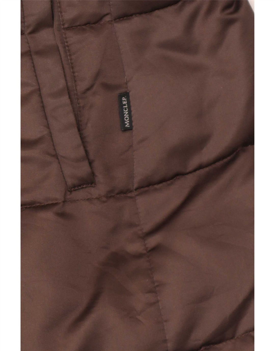 Moncler Mujer Abrigo Acolchado Talla 3 Grande Marrón