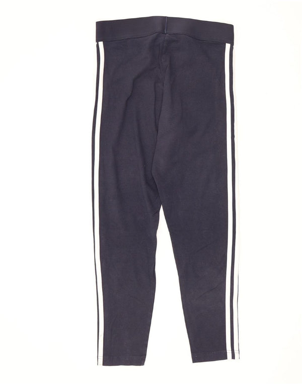 Adidas Leggings cortos para mujer UK 12/14 Medium Azul marino Algodón Deportes