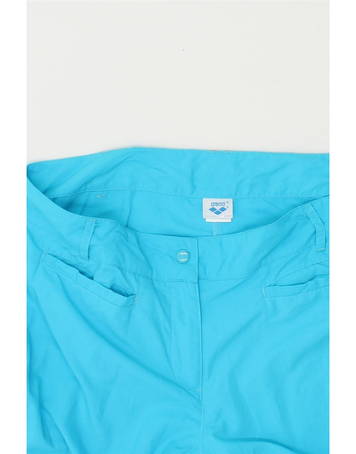 ARENA Womens Straight Capri Trousers Medium W34 L23 Blue Polyamide Vintage Arena and Second-Hand Arena from Messina Hembry 