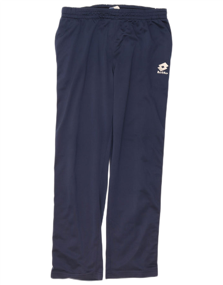 Lotto Hombre Pantalones De Chándal Gráfico Grande Azul Marino