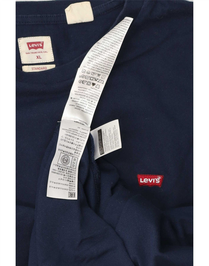 Levi's Hombre Standard Top Manga Larga XL Algodón Azul Marino