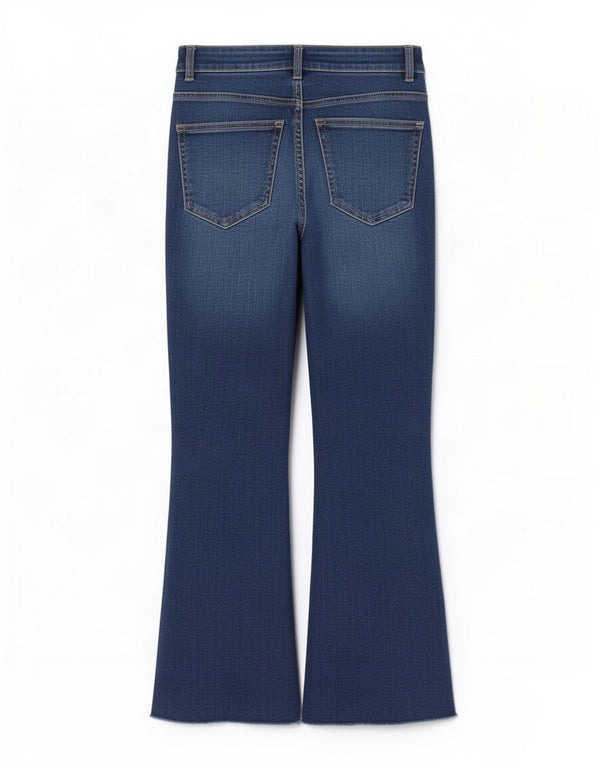 Zara Vaqueros Acampanados Mujer EU 34 2XS W24 L25 Azul