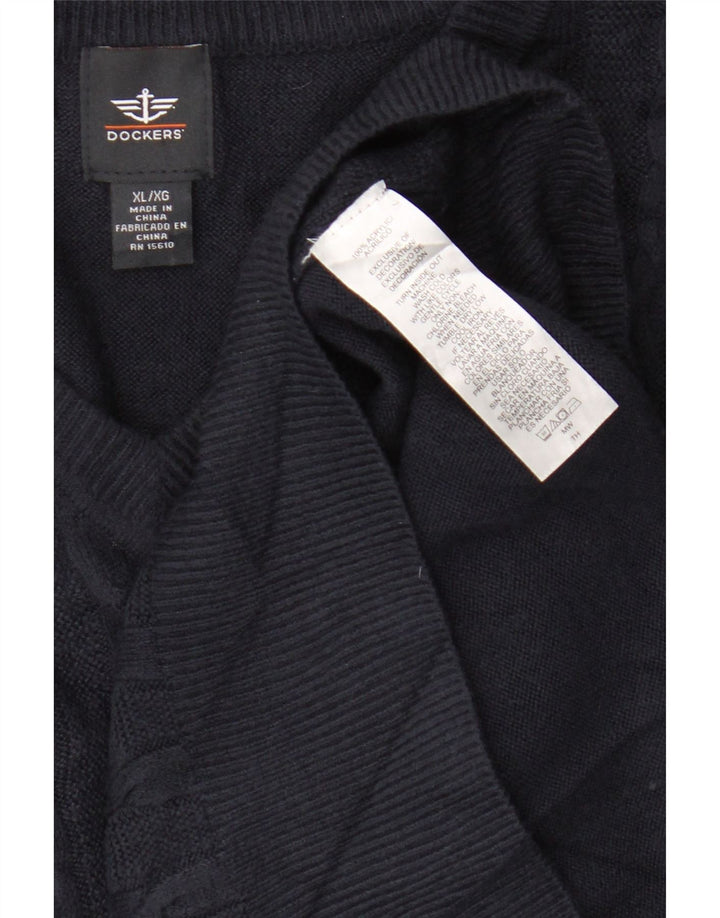 Dockers Chaleco Hombre Tank Top XL Azul Marino Acrílico