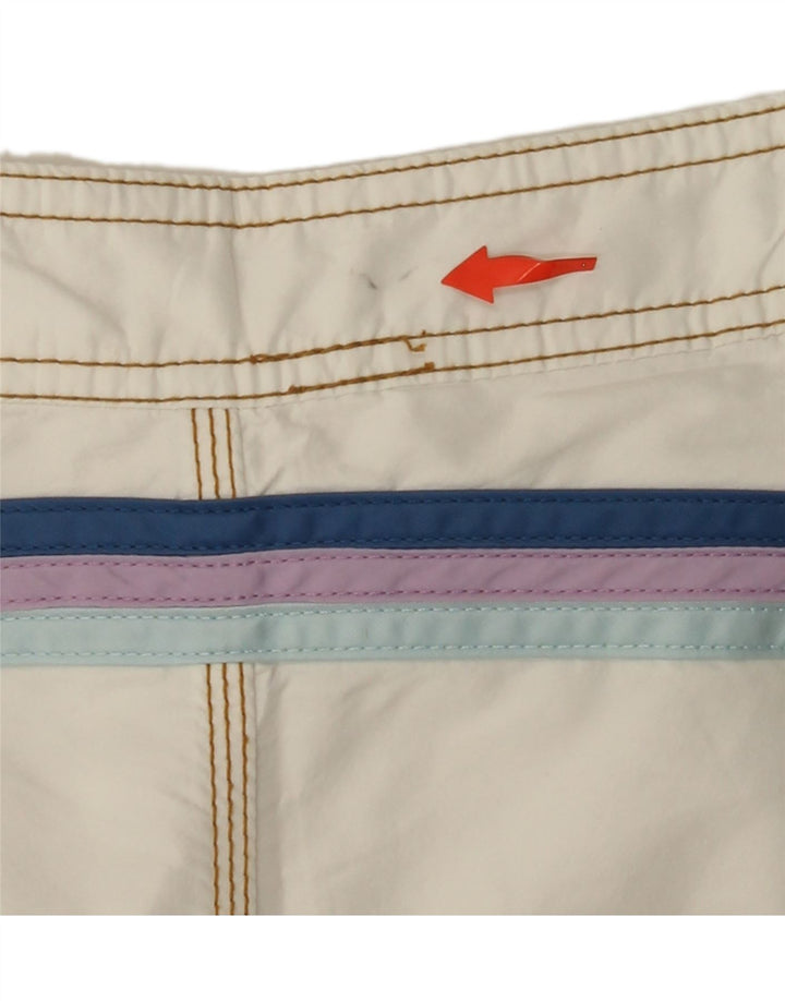 SUNDEK Mens Sport Shorts Medium  White Polyester