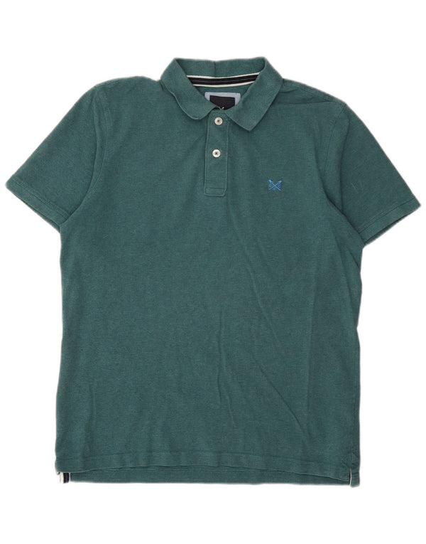 Crew Clothing Polo para hombre de algodón verde grande
