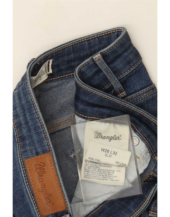Vaqueros Wrangler Mujer Slim W26 L32 Algodón Azul