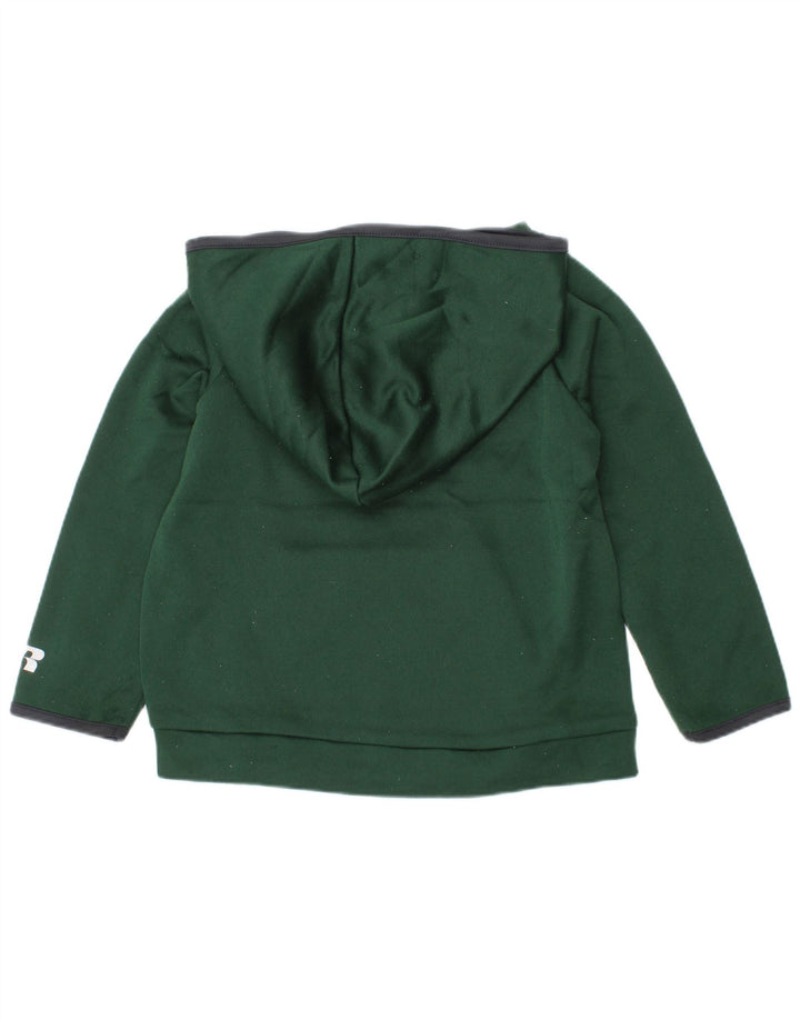 Russell Athletic - Sudadera con capucha para niño (2-3 años), color verde Poliéster