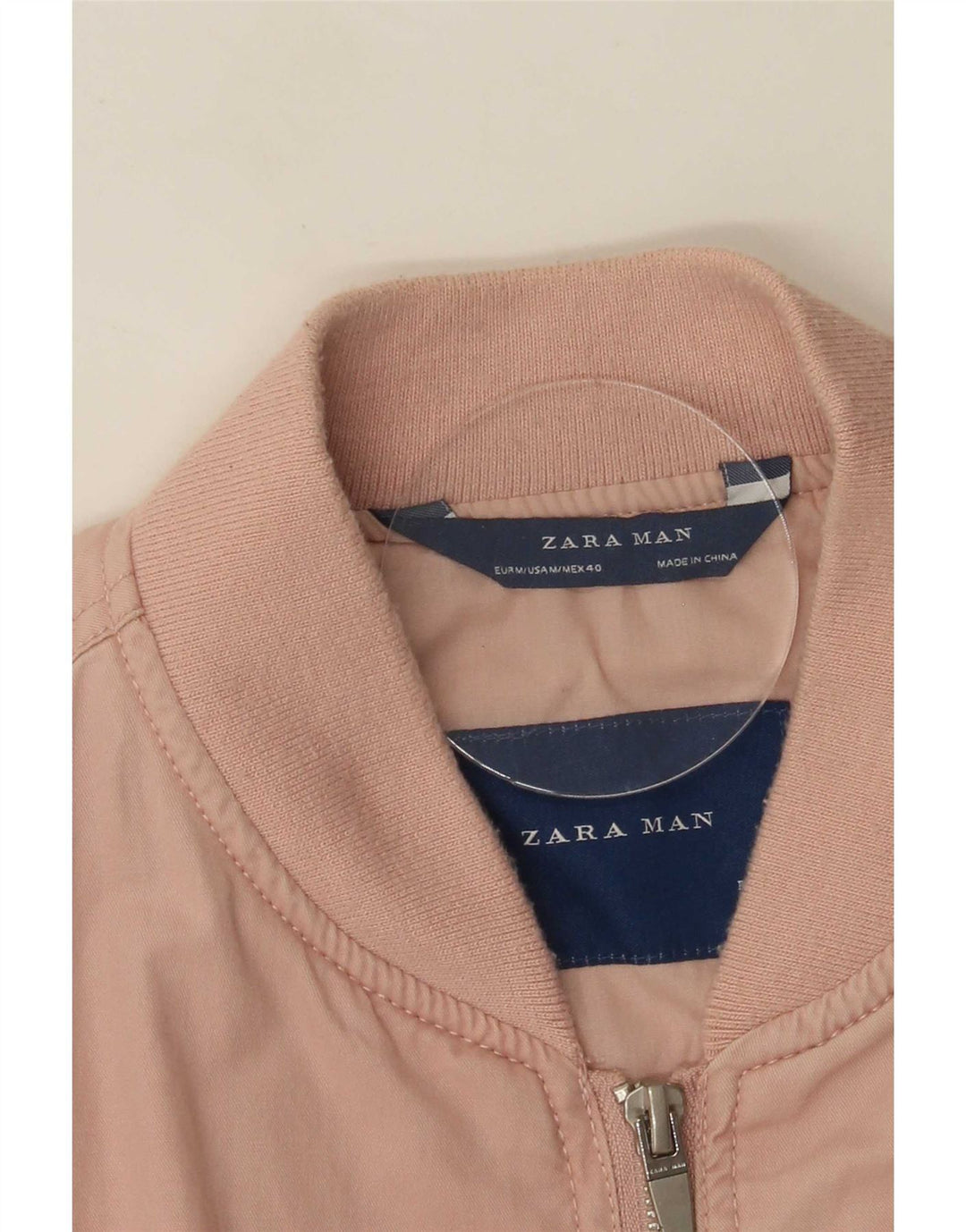 Zara Mens Bomber Jacket UK 38 Medium Rosa