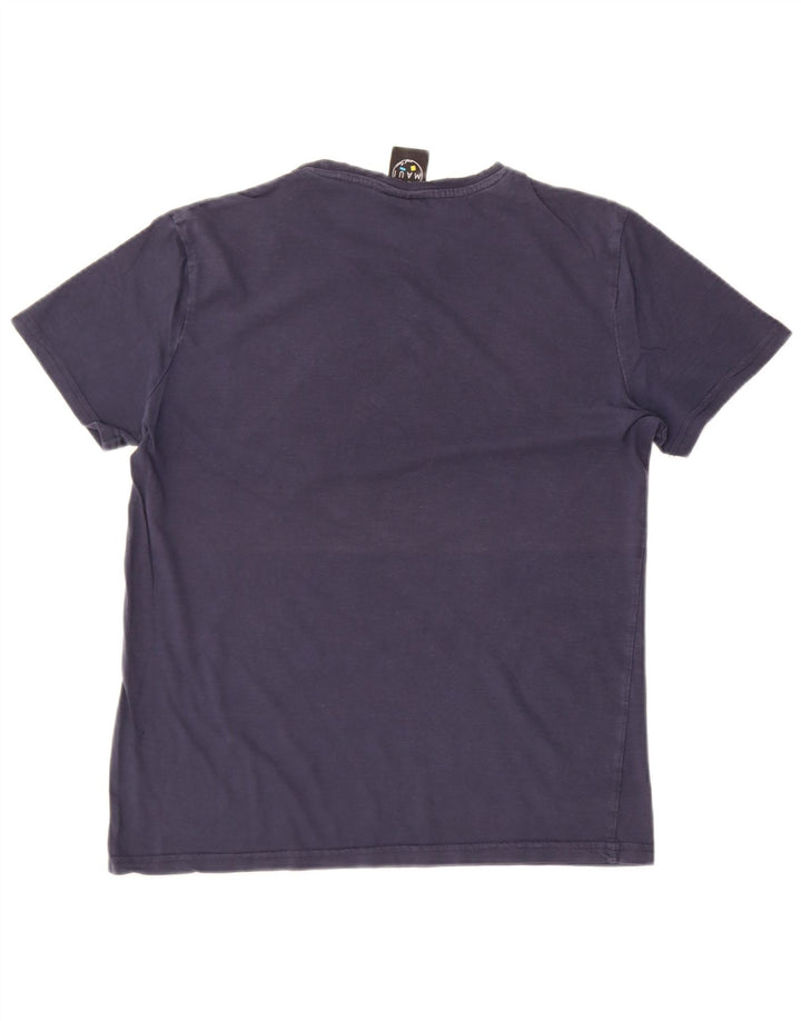 Maui and Sons - Camiseta gráfica para hombre, color azul marino mediano