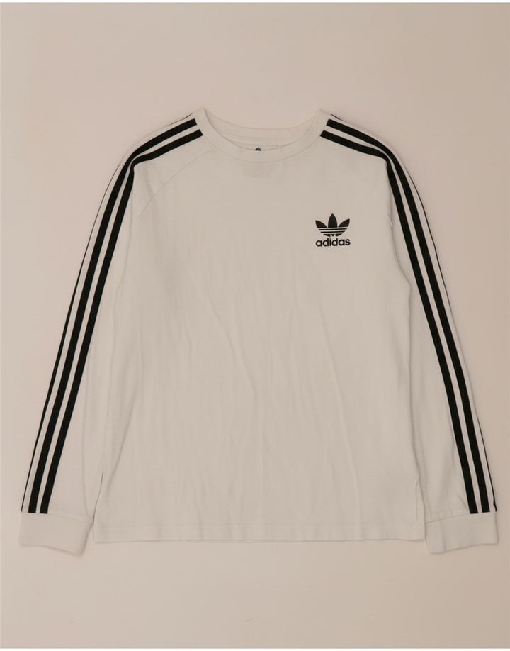 Adidas Camiseta Niño Manga Larga 12-13 Años Blanco Algodón