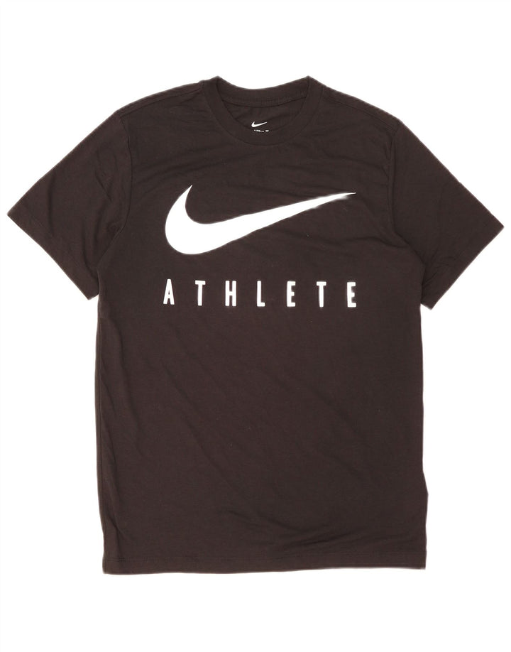 NIKE Camiseta Dri Fit Graphic para Hombre Top pequeño poliéster Negro