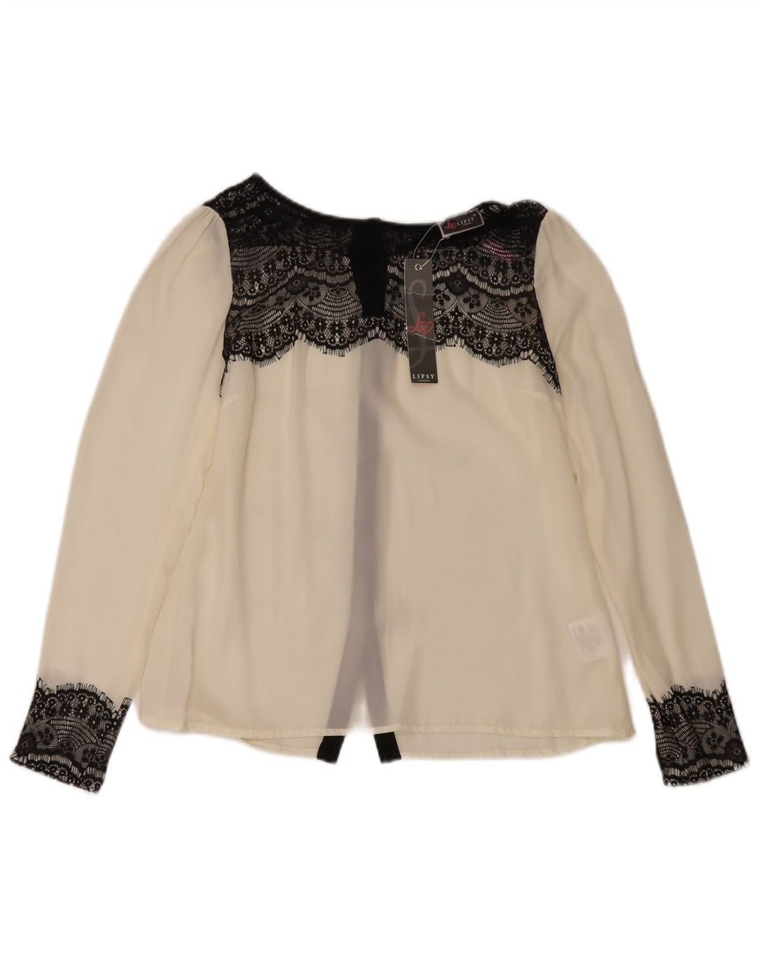 Blusa tipo camisa para mujer Lipsy UK 42 Mediano Blanco Floral Poliéster