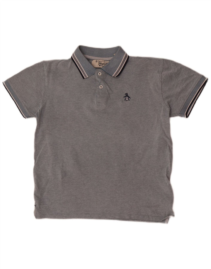 Polo Penguin De Corte Regular Para Hombre De Algodón Gris Medio