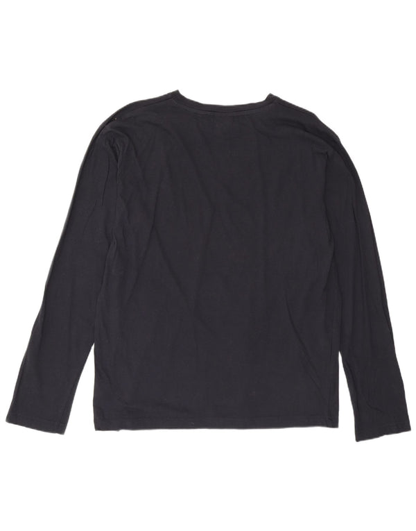 Lotto Hombre Top Manga Larga Grande Azul Marino Algodón