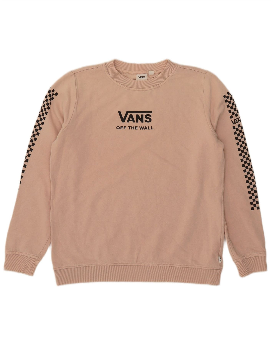 Vans Mujer Graphic Oversize Sudadera Jumper UK 10 Small Pink