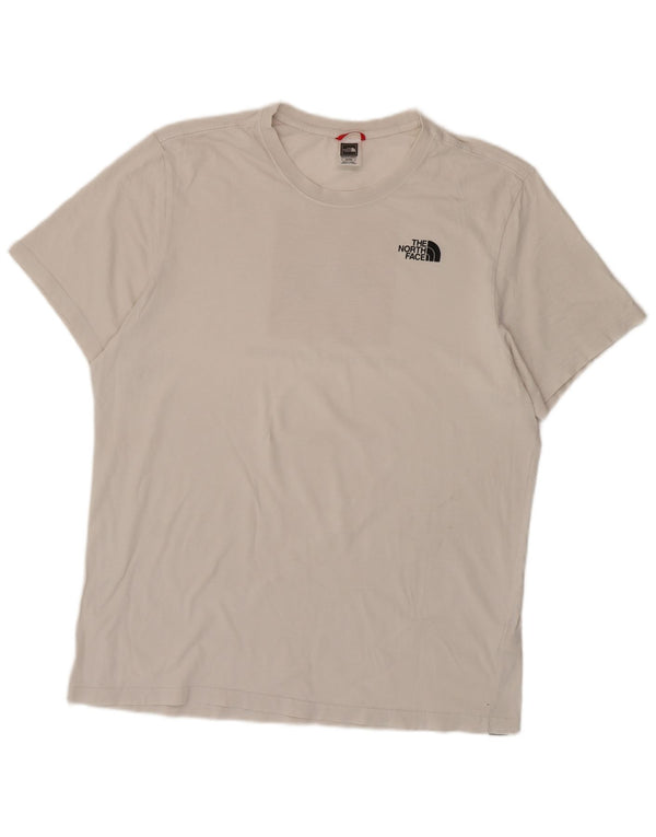 THE NORTH FACE Camiseta gráfica para hombre Top XL Off White Cotton