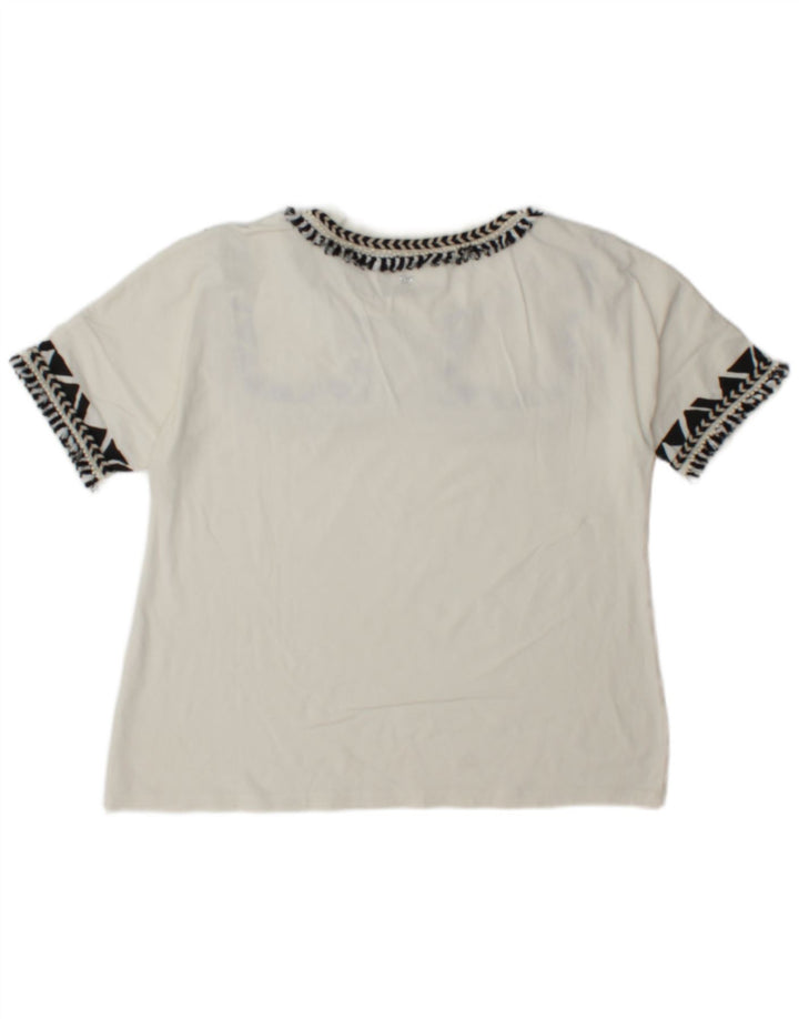 Max Mara Camiseta para Mujer Top UK 12 Medium White