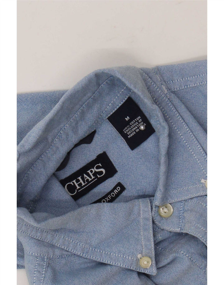Camisa Chaps Hombre Algodón Azul Medio