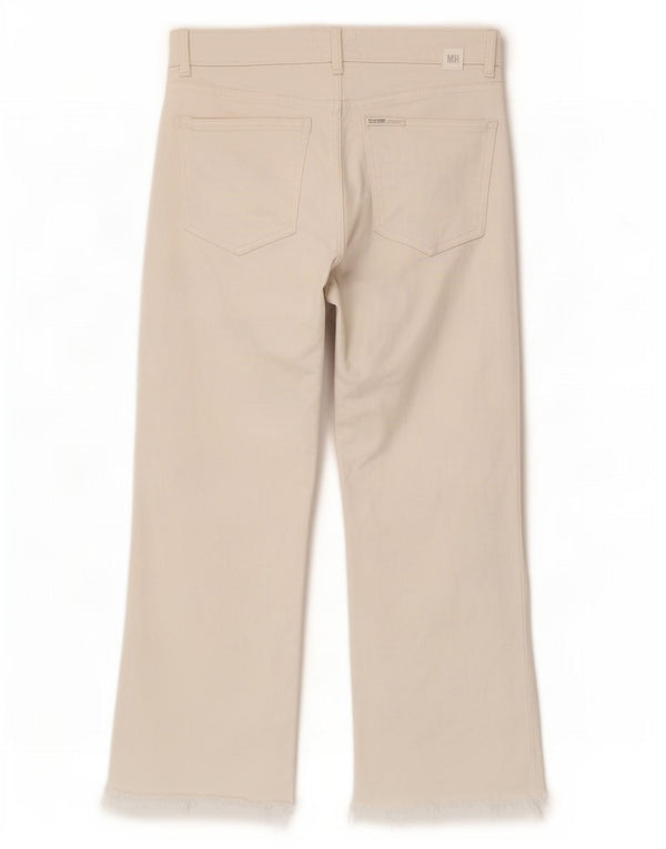 Zara Jeans Cortos Mujer EU 40 Medium W30 L23 Blanco