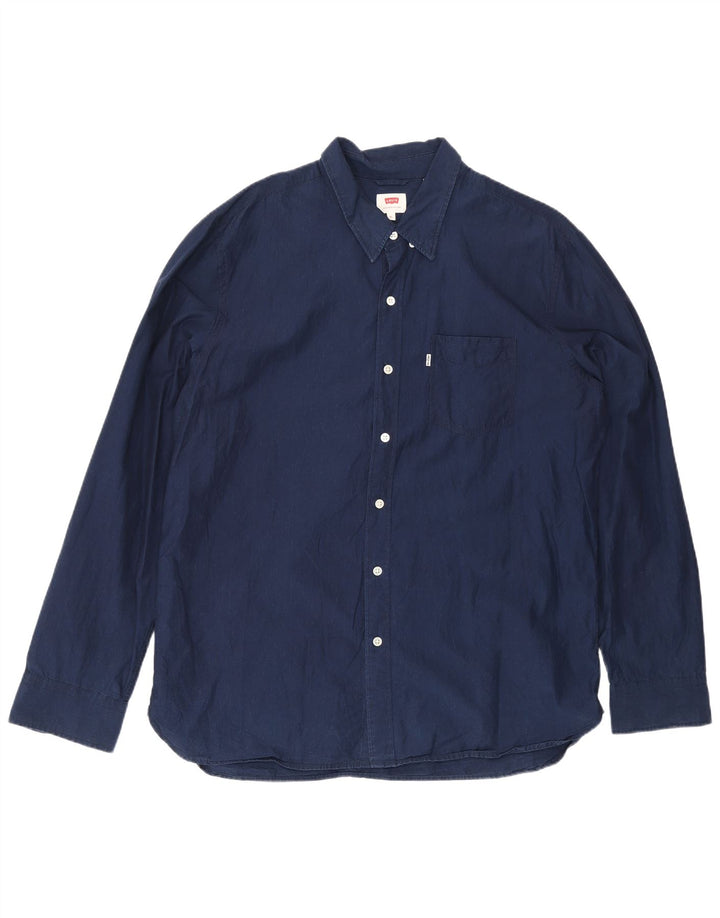 Camisa Levi's Hombre XL Azul Marino