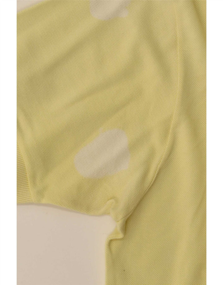Polo Lacoste para hombre talla 4 algodón amarillo mediano