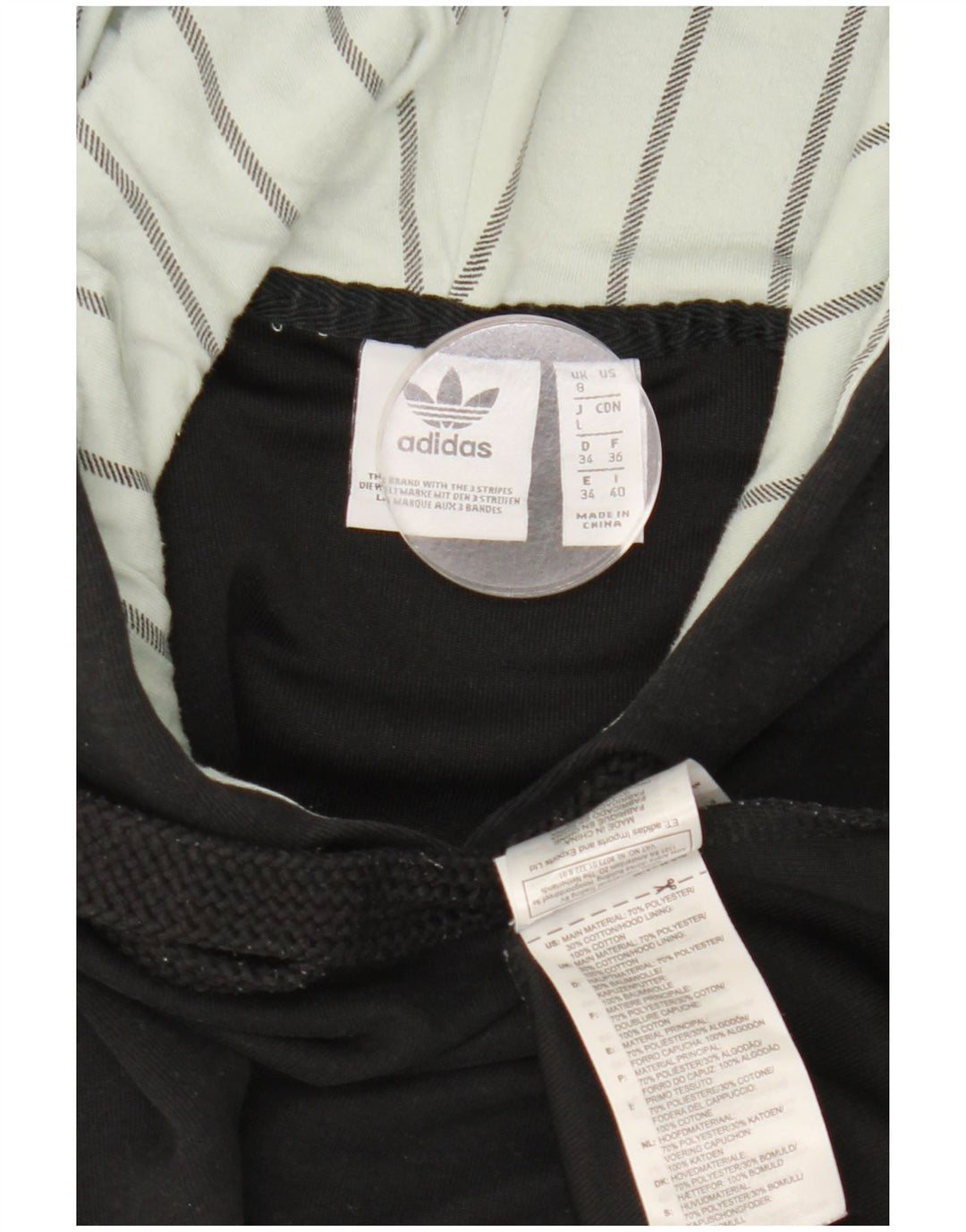 Adidas - Sudadera con capucha para mujer, talla extragrande, poliéster, color negro