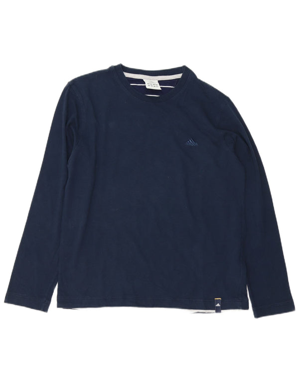 Adidas Camiseta de manga larga para hombre UK 36/38 Small Azul marino Algodón