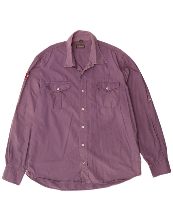 NAPAPIJRI Camisa gráfica para hombre 3XL Algodón morado